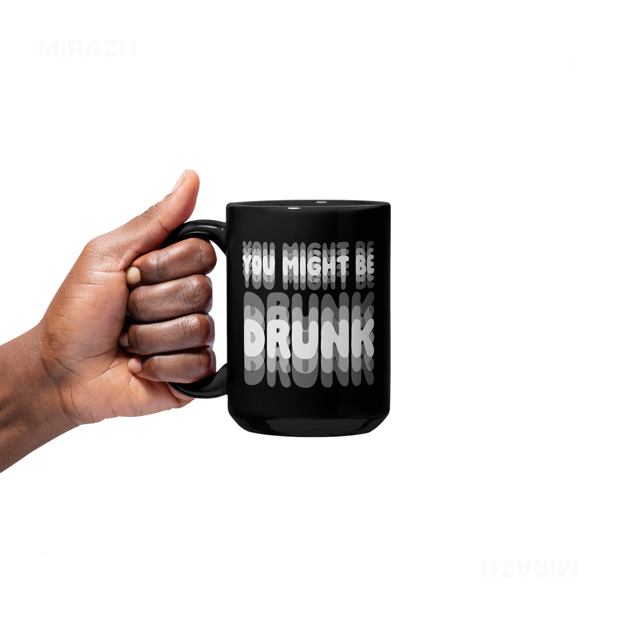 YouMightBeDrunk Ceramic Mug 05 Black