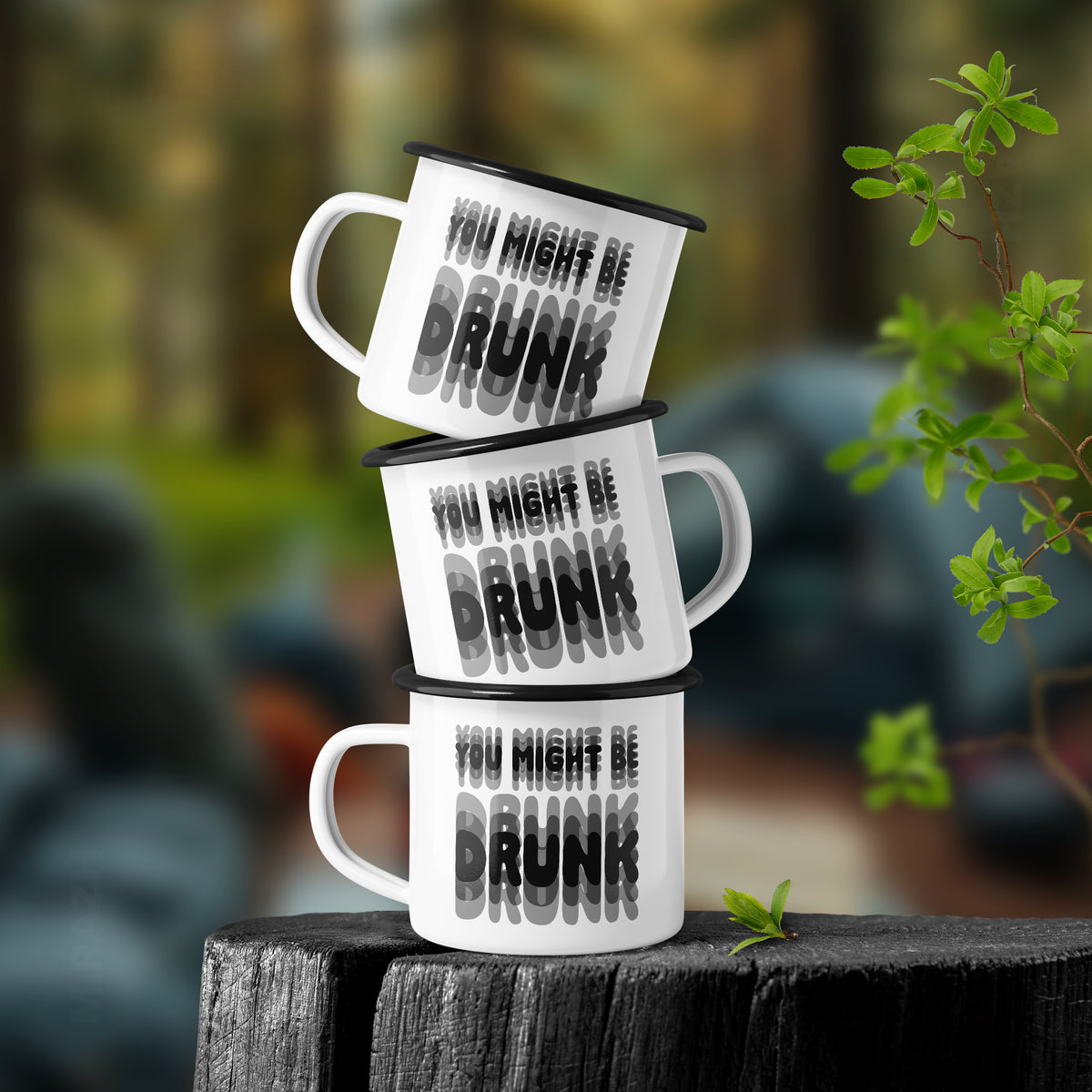 YouMightBeDrunk Enamel Camping Mug 02