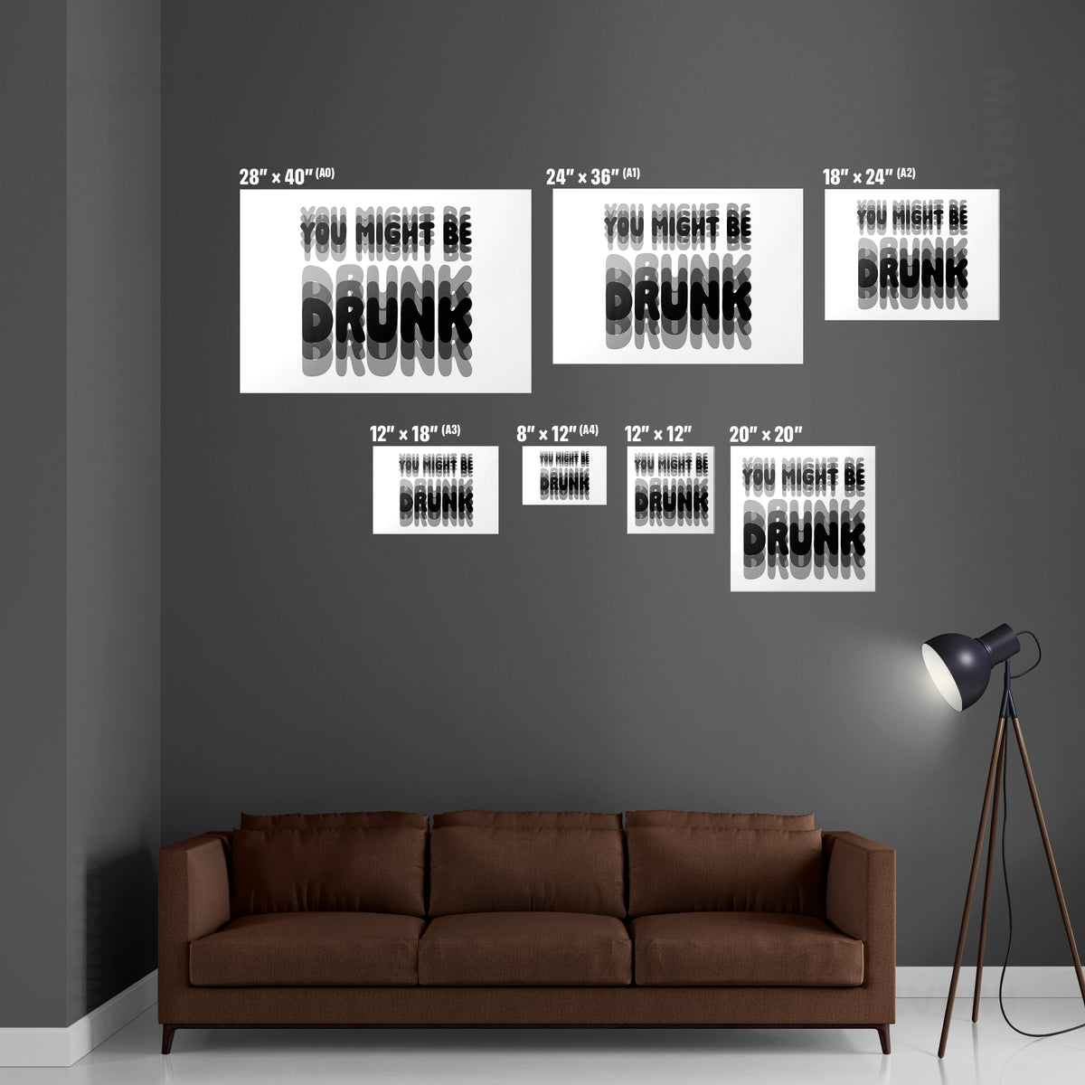 YouMightBeDrunk Frameless Poster 06 Matte