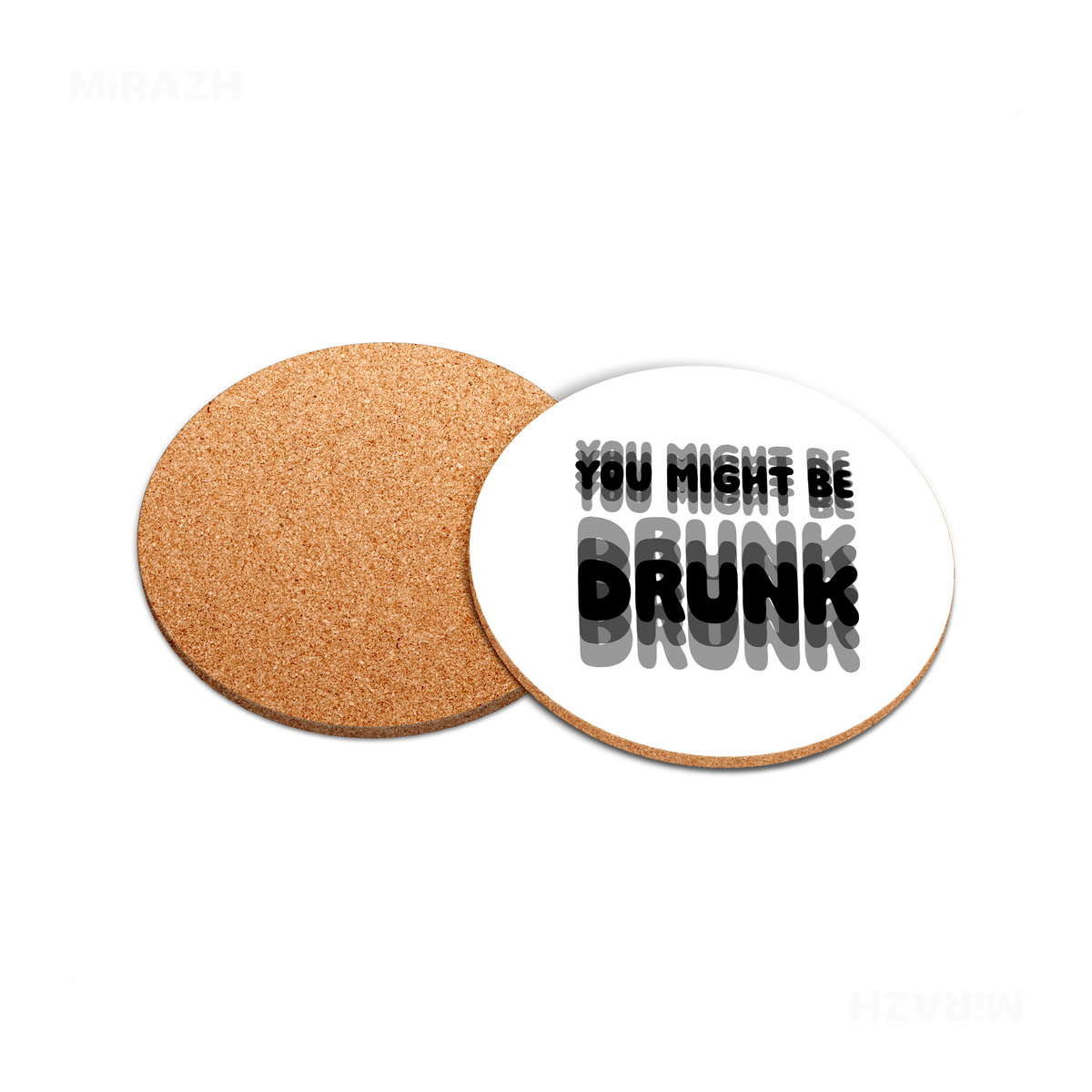 YouMightBeDrunk High Gloss Coaster 05 Round