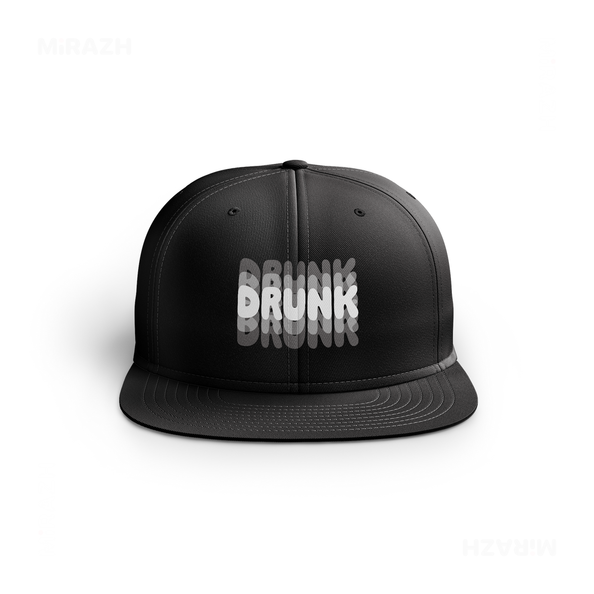 YouMightBeDrunk Snapback Caps 01 Black DTF