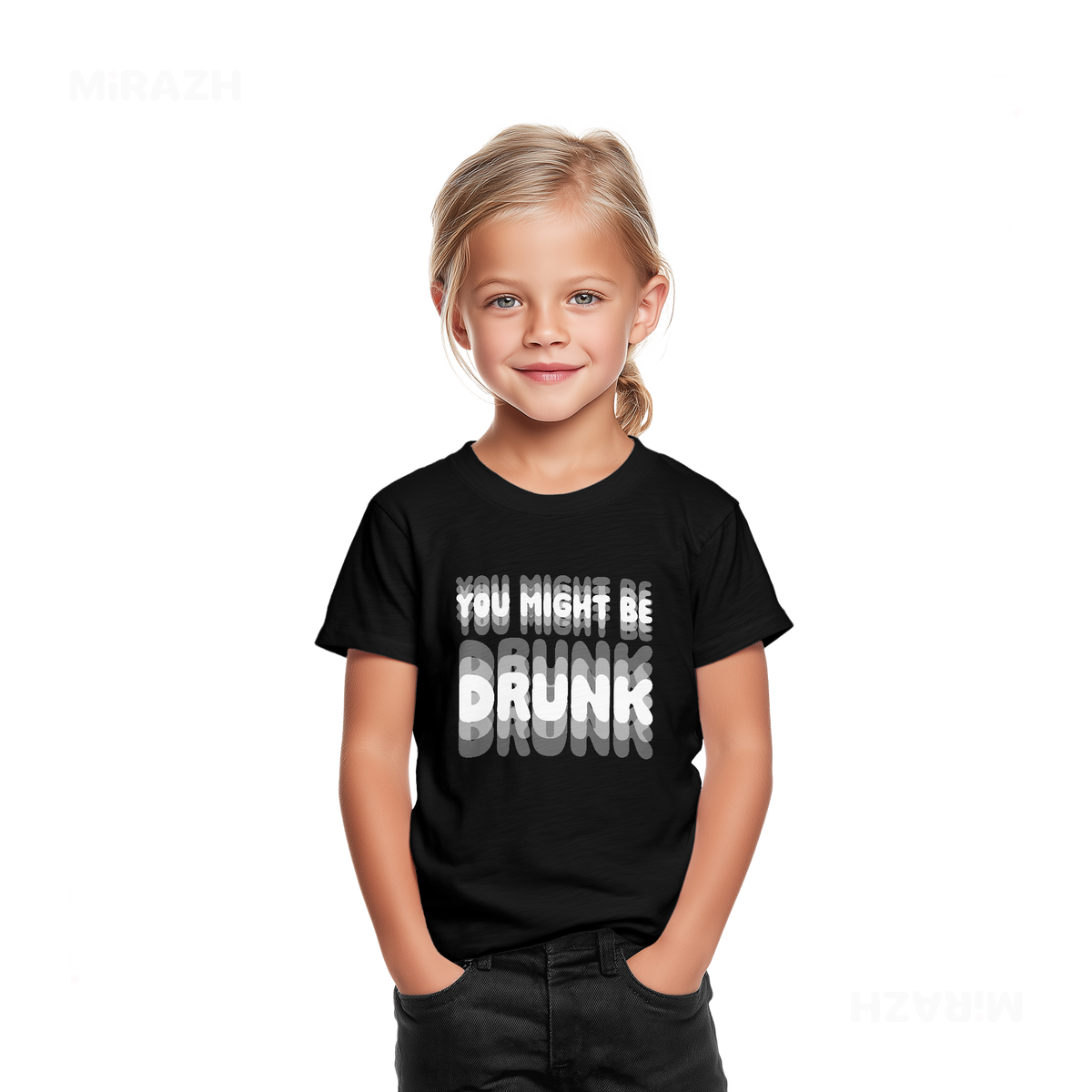 YouMightBeDrunk Toddler T Shirt 02 Black