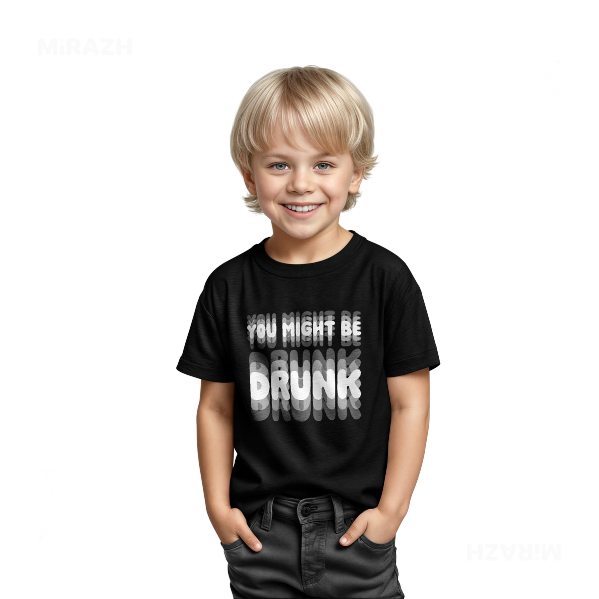 YouMightBeDrunk Toddler T Shirt 03 Black