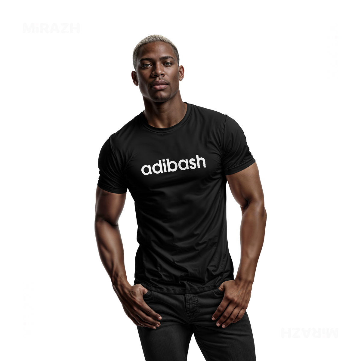 adibash Adult T Shirt 02 Black