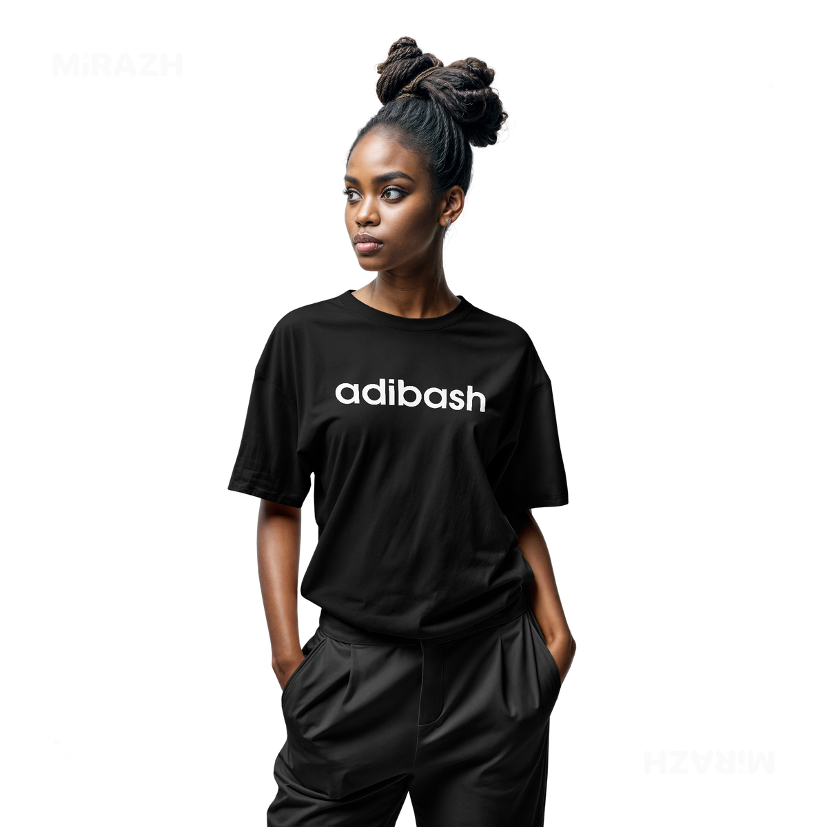 adibash Adult T Shirt 04 Black