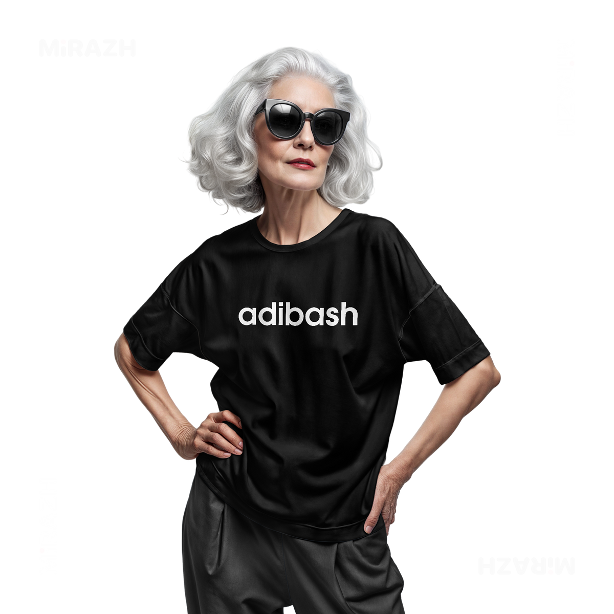 adibash Adult T Shirt 07 Black