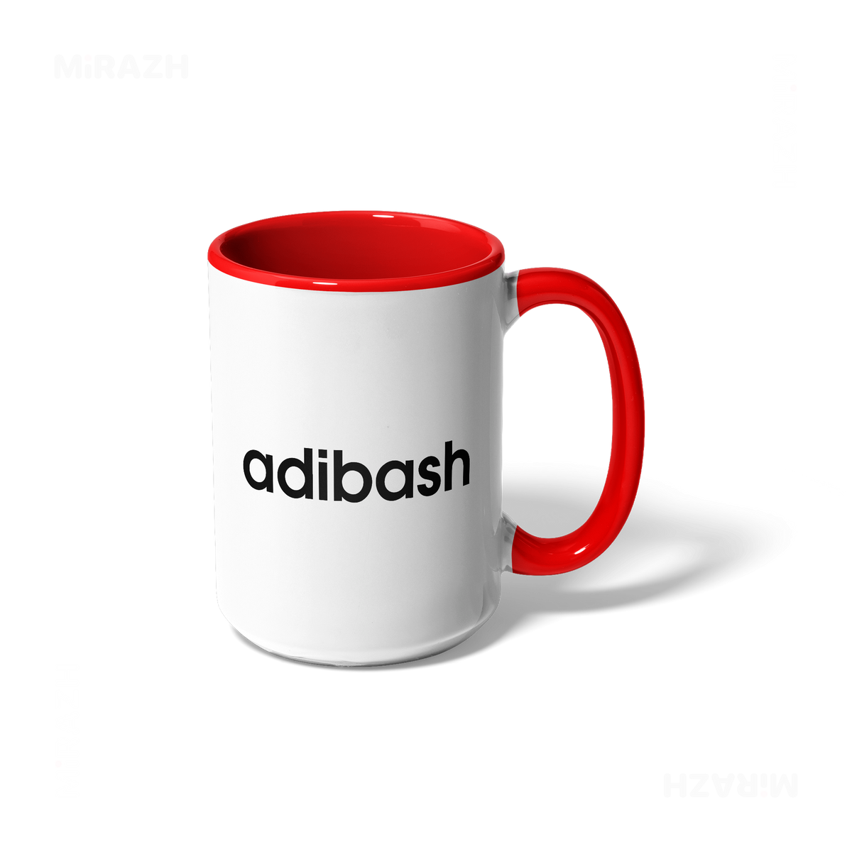 adibash Ceramic Mug 01 White Red