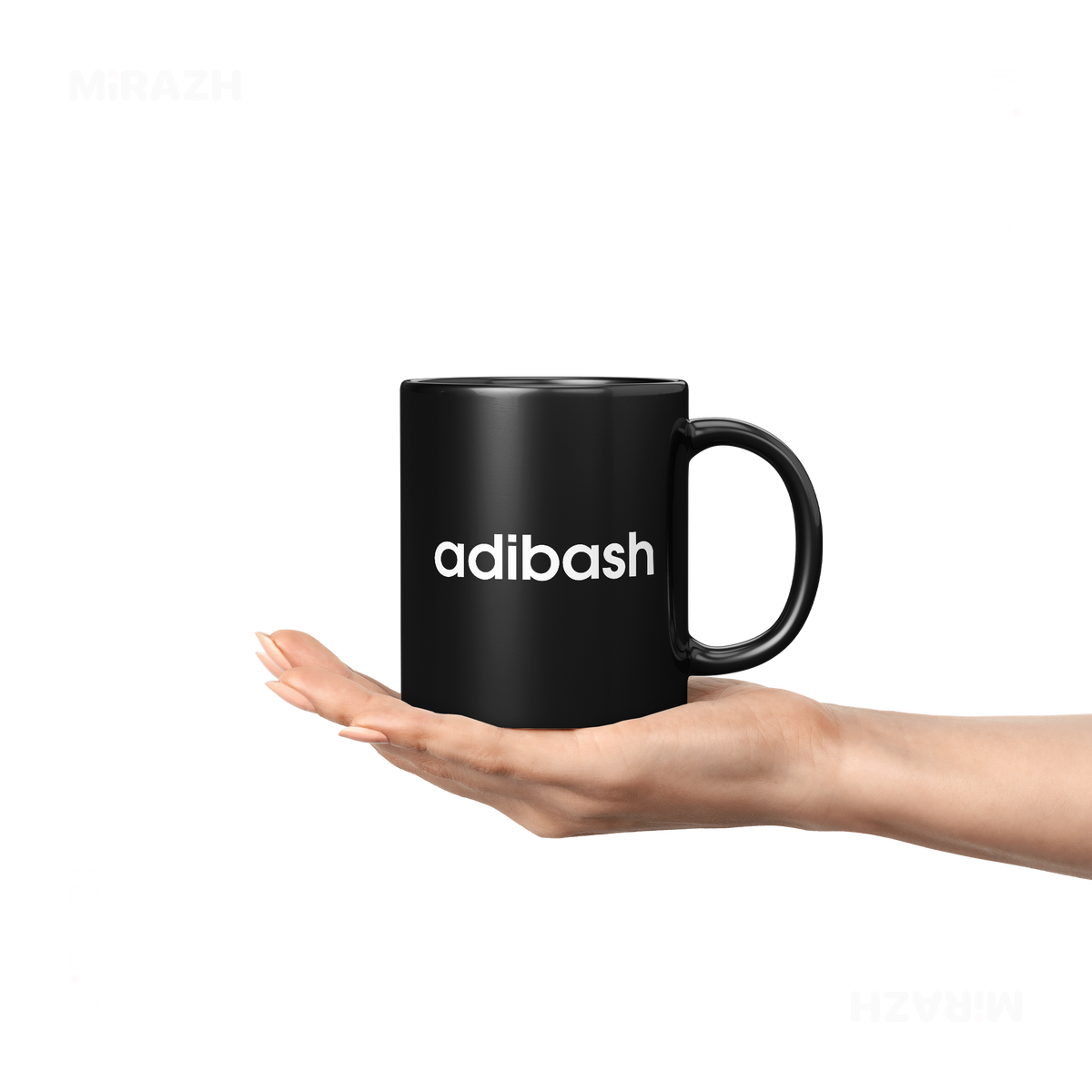 adibash Ceramic Mug 04 Black