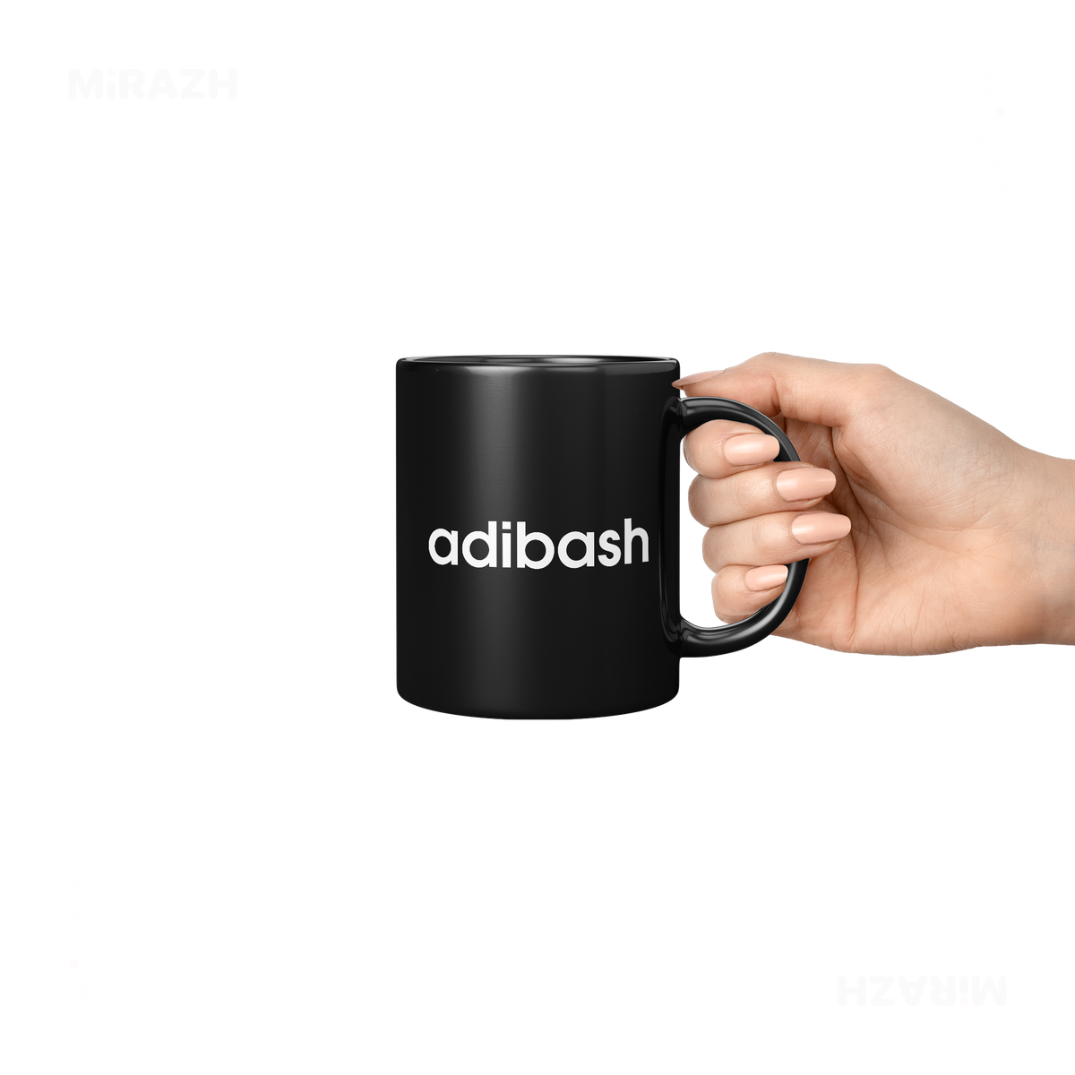 adibash Ceramic Mug 06 Black