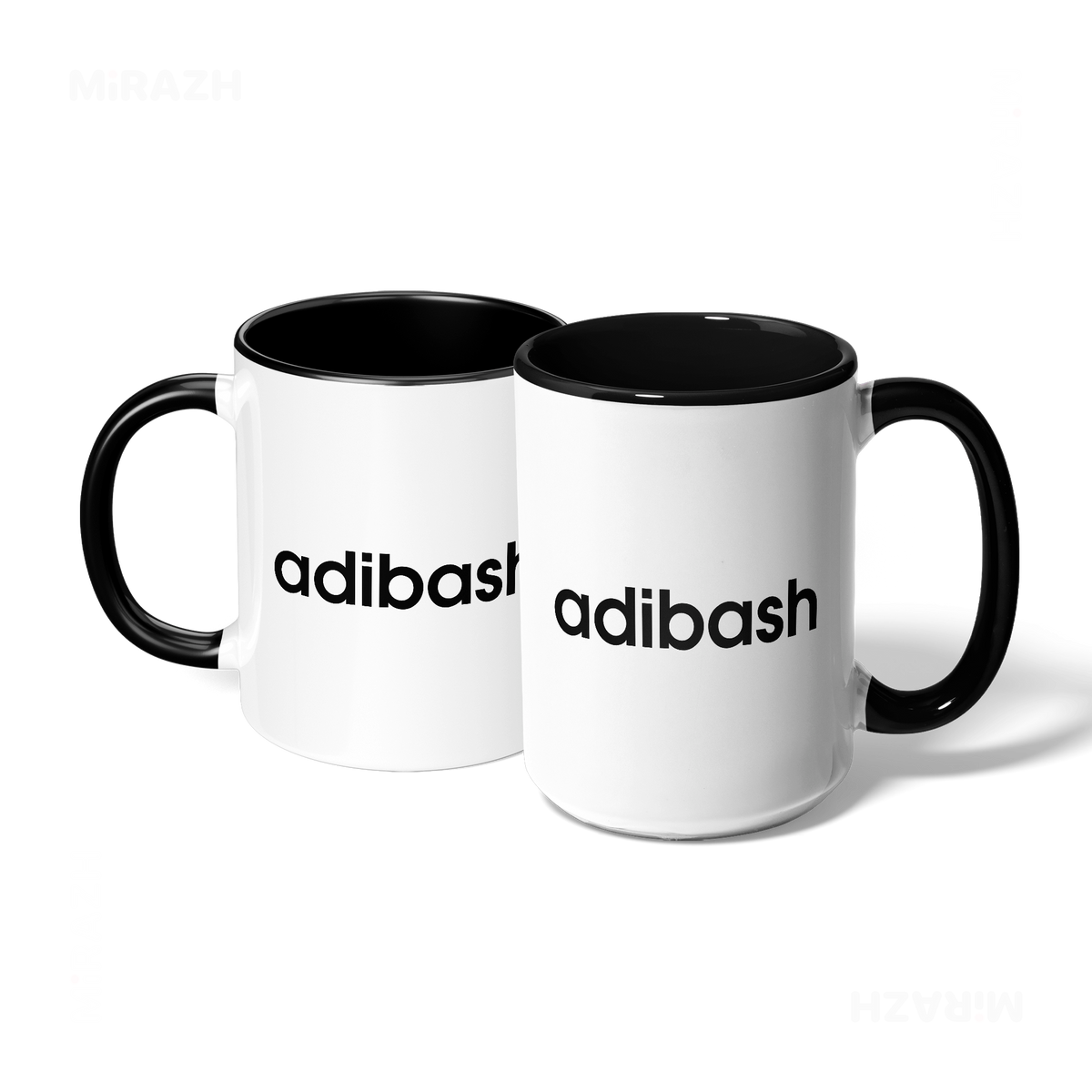 adibash Ceramic Mug 07 White Black