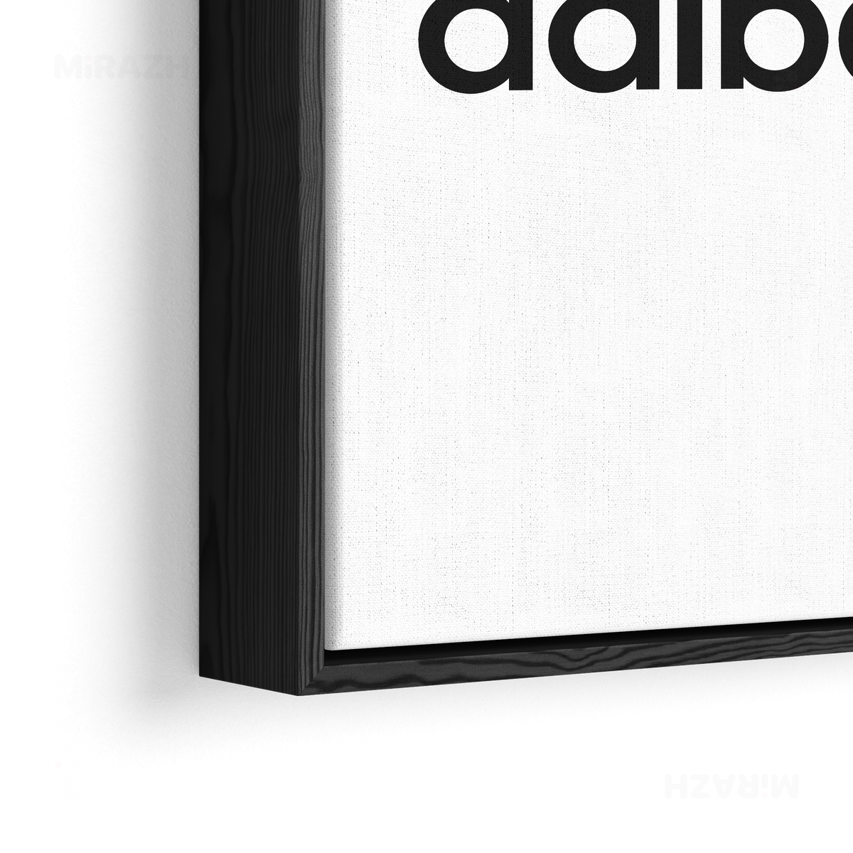 adibash Framed Canvas 02 Black Wood