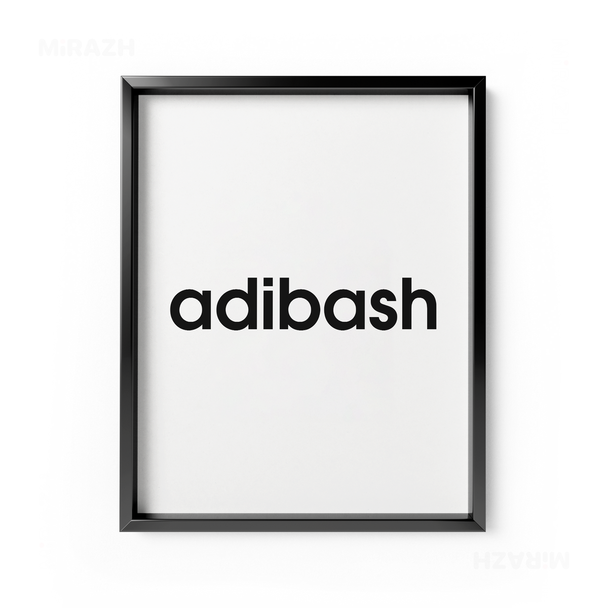 adibash Framed Poster 01 Black Aluminum