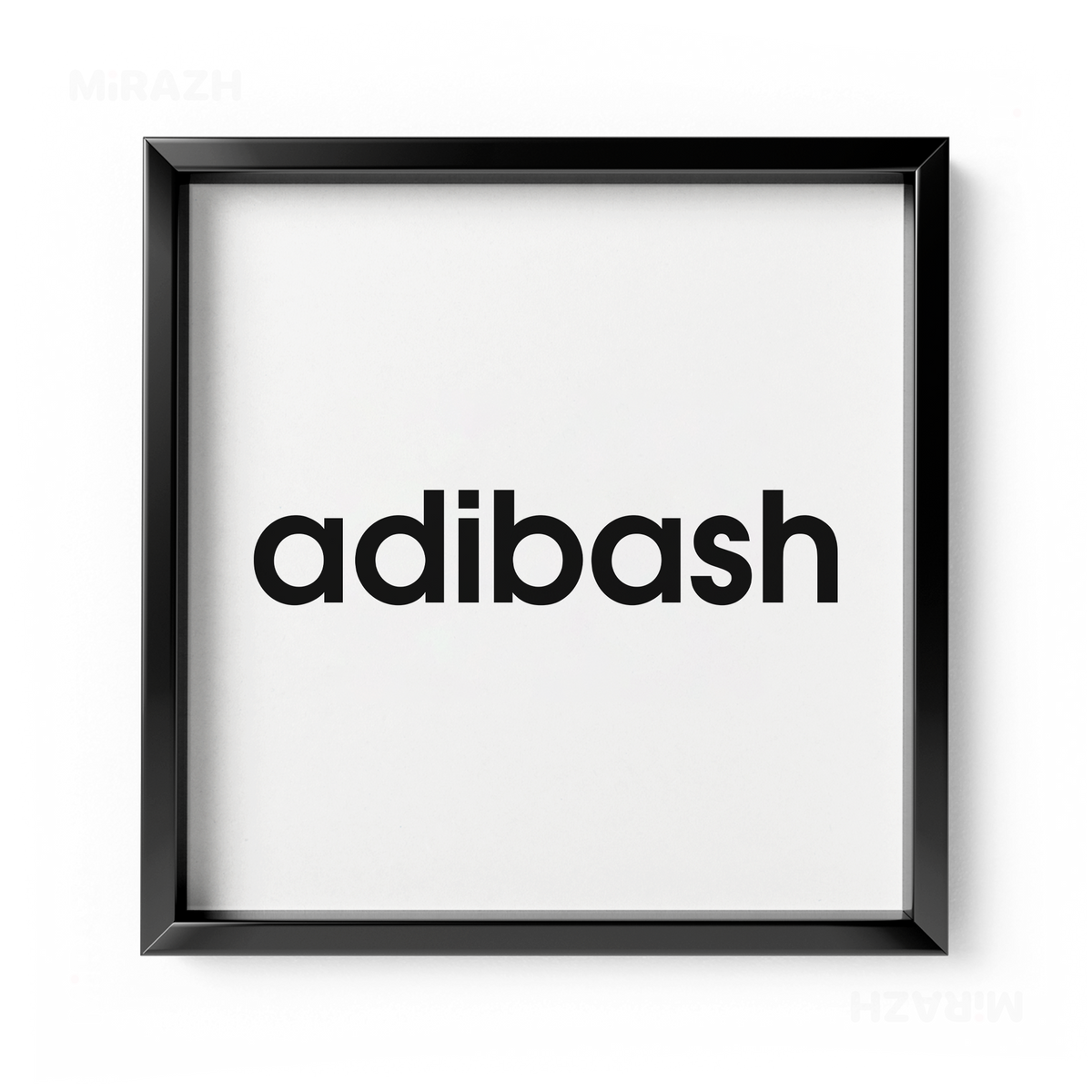 adibash Framed Poster 04 Black Aluminum