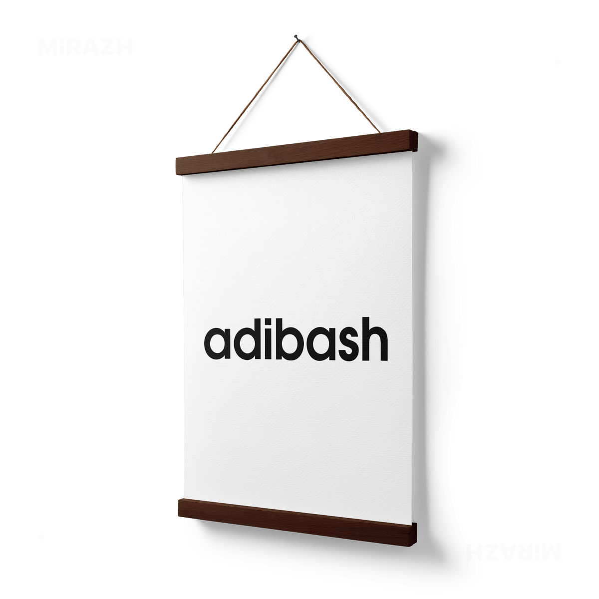 adibash Magnetic Hanger Poster 03 Dark Wood