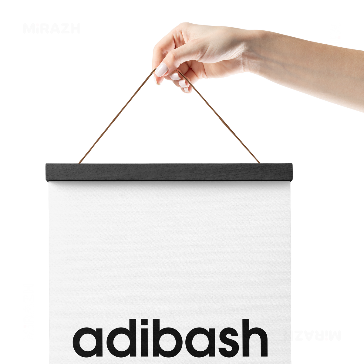 adibash Magnetic Hanger Poster 05 Black Wood