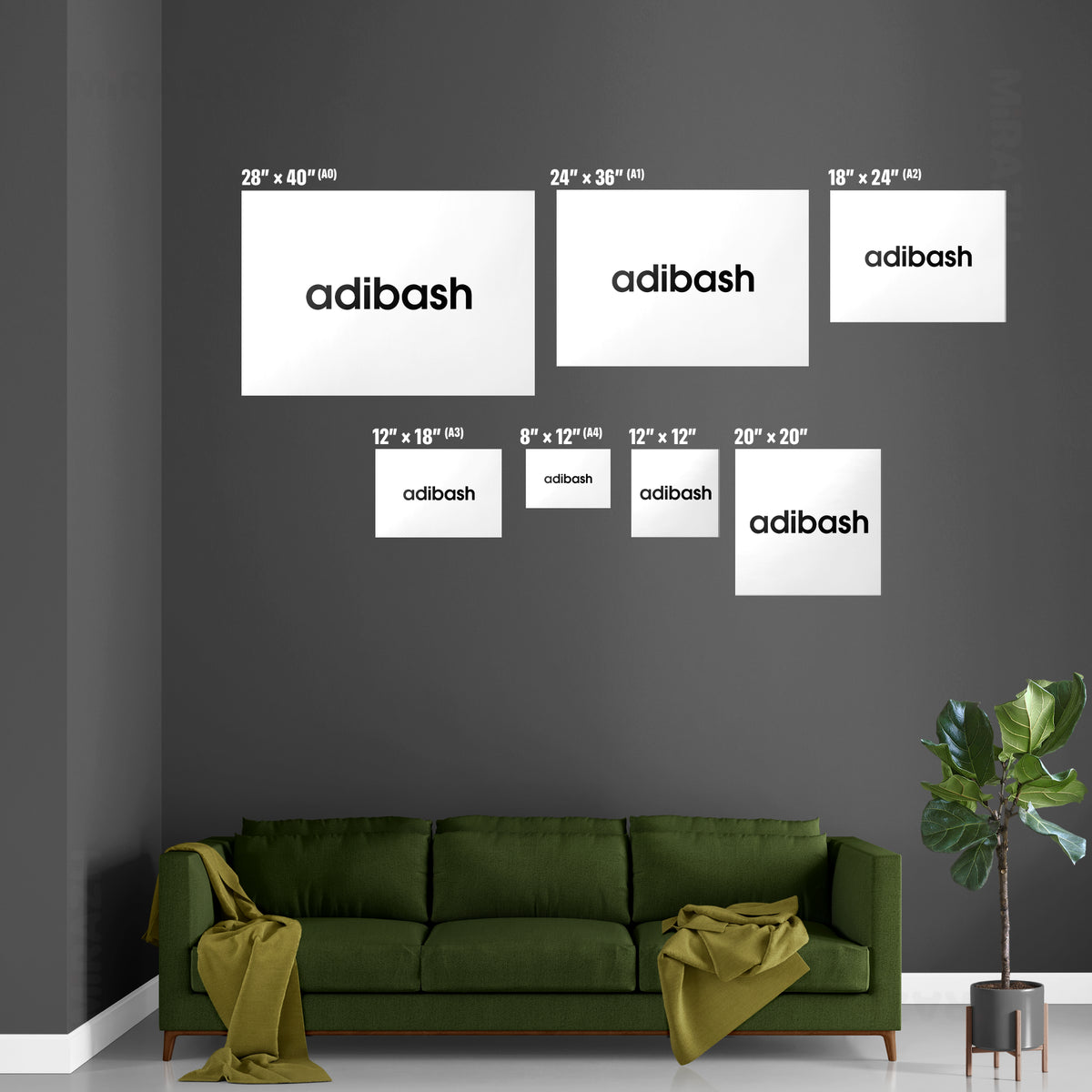 adibash Magnetic Hanger Poster 07 Dark Wood