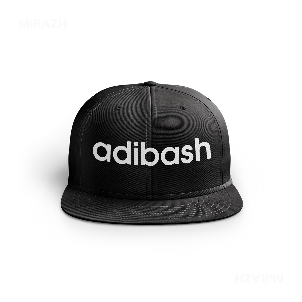 adibash Snapback Caps 01 Black DTF