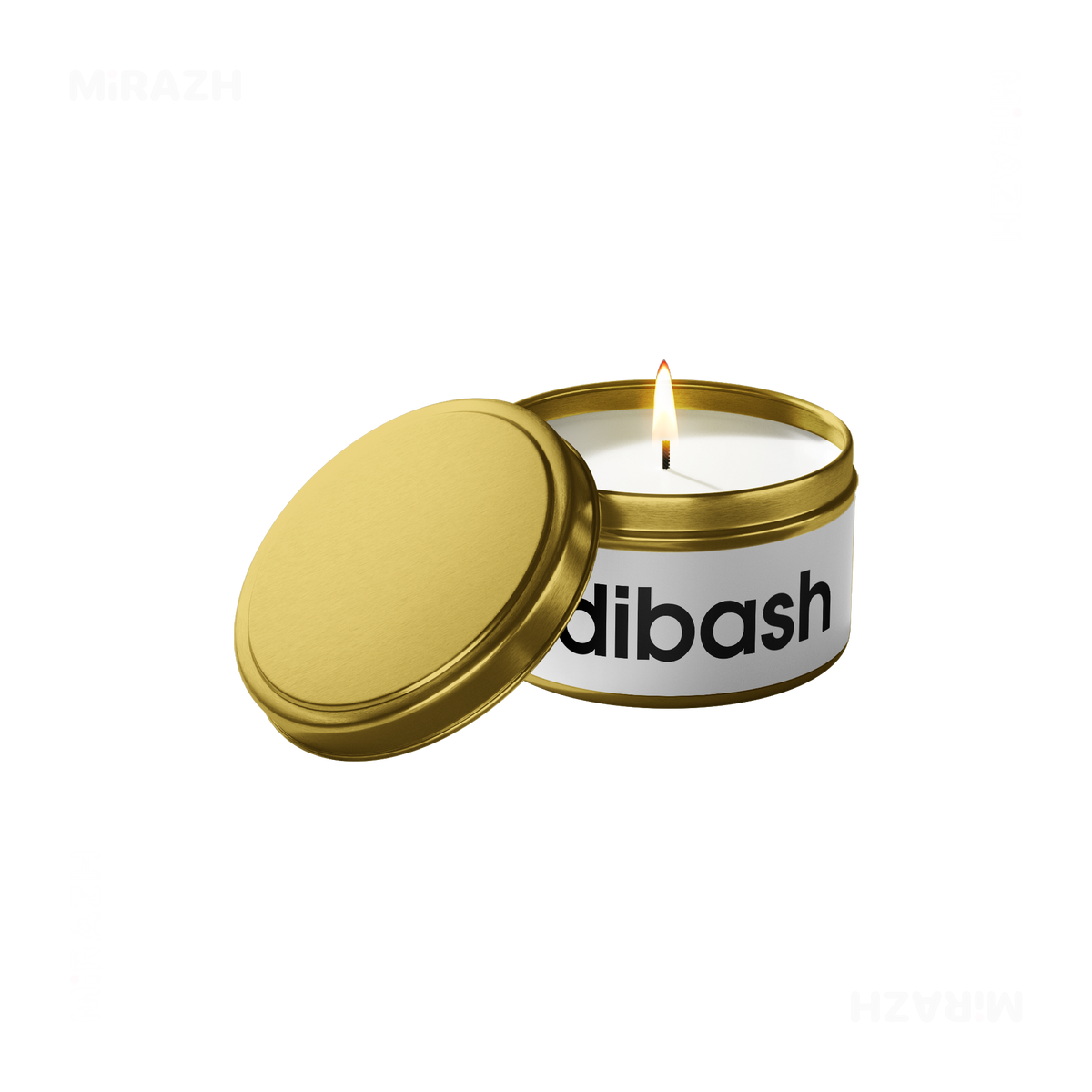 adibash Tin Candle 01 Gold