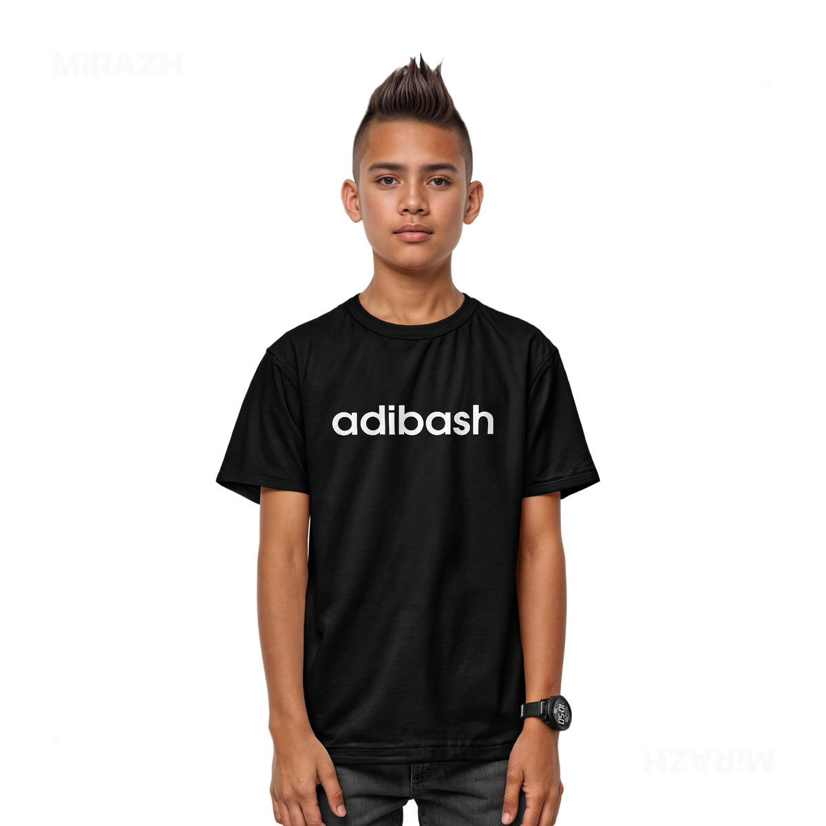adibash Youth T Shirt 03 Black