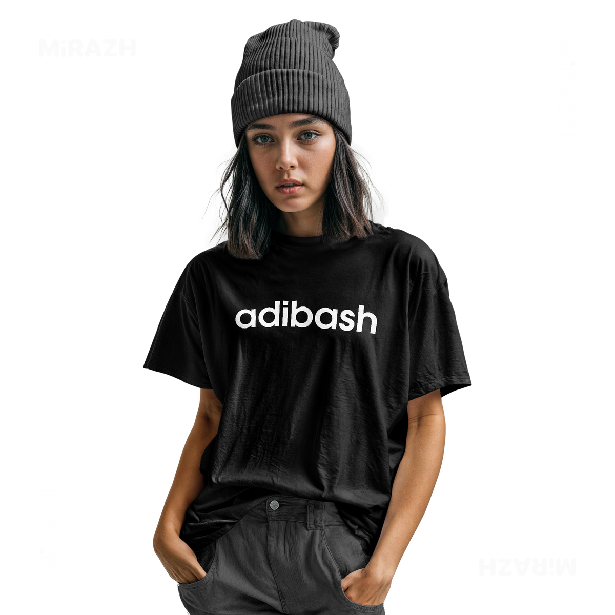 adibash Youth T Shirt 04 Black