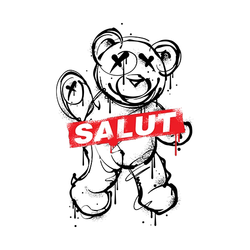 Salut Rebel Bear