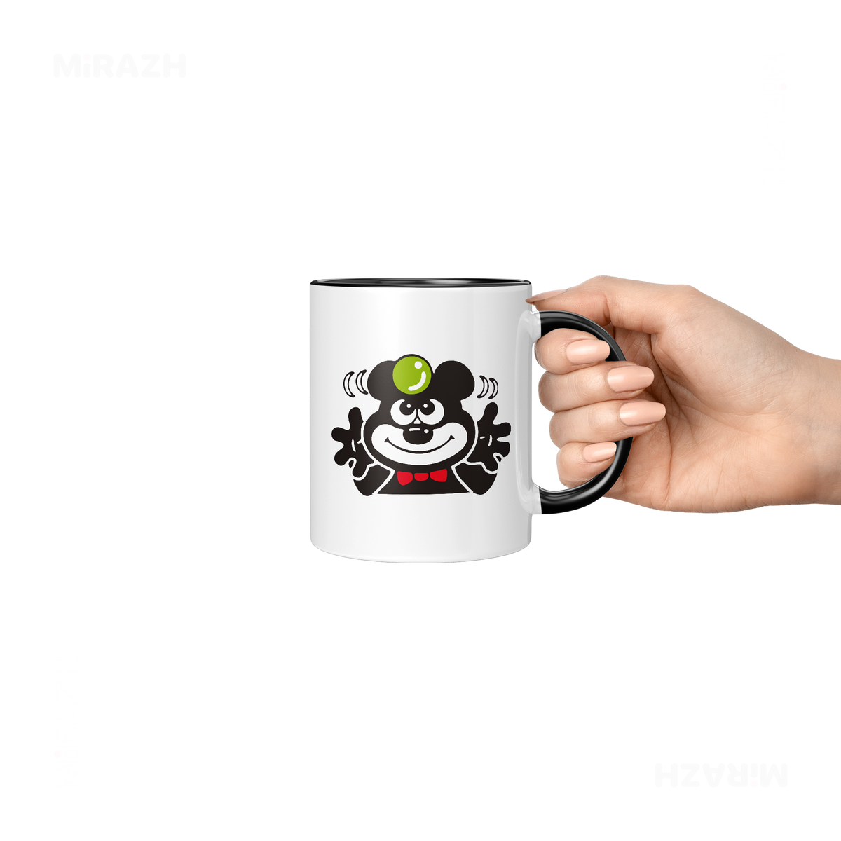AdamsKhersiBlueberry Ceramic Mug 06 White Black