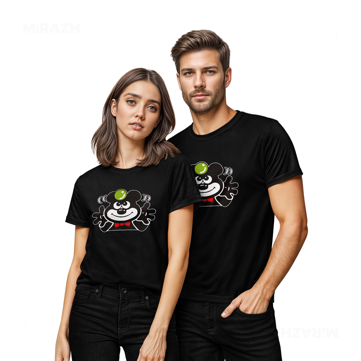 AdamsKhersiBlueberry Couple T Shirt 02 Black