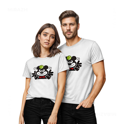AdamsKhersiBlueberry Couple T Shirt 02 White