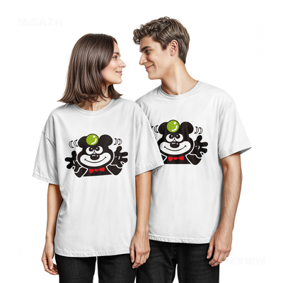 AdamsKhersiBlueberry Couple T Shirt 05 White