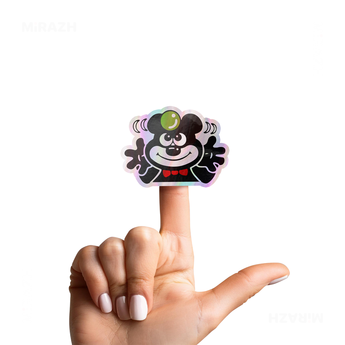 AdamsKhersiBlueberry Die Cut Holographic Sticker 02