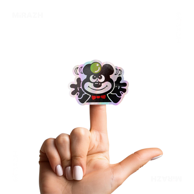 AdamsKhersiBlueberry Die Cut Holographic Sticker 02