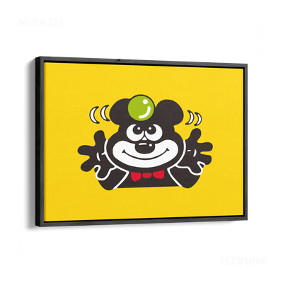 AdamsKhersiBlueberry Framed Canvas 03 Black Wood
