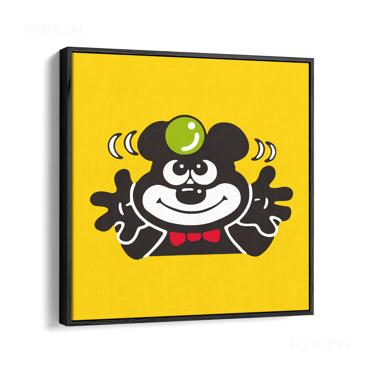 AdamsKhersiBlueberry Framed Canvas 04 Black Wood