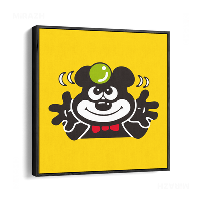 AdamsKhersiBlueberry Framed Canvas 04 Black Wood