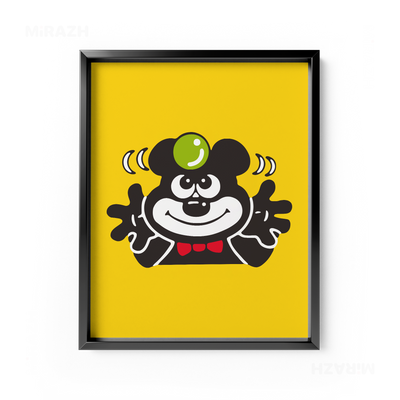AdamsKhersiBlueberry Framed Poster 01 Black Aluminum