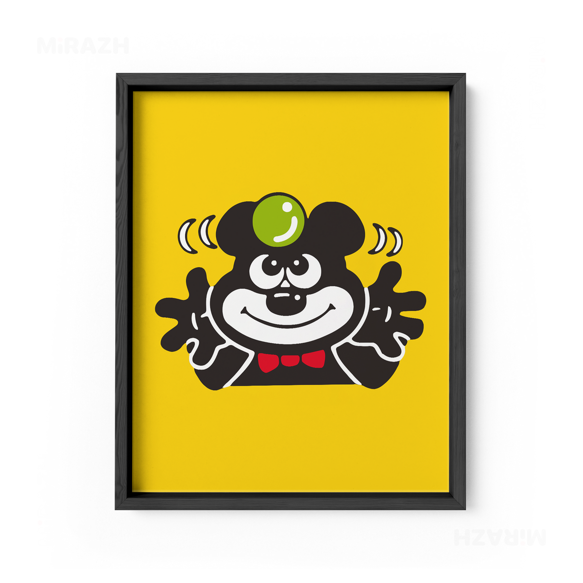 AdamsKhersiBlueberry Framed Poster 01 Black Wood