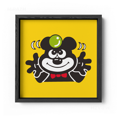 AdamsKhersiBlueberry Framed Poster 04 Black Wood