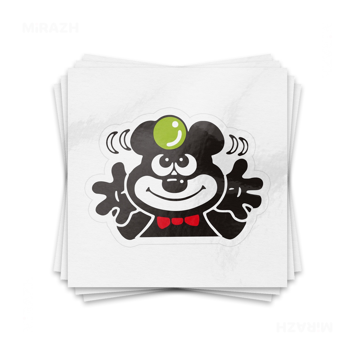 AdamsKhersiBlueberry Kiss Cut Sticker 01 White
