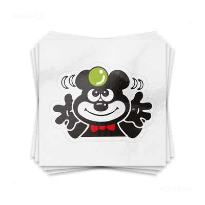 AdamsKhersiBlueberry Kiss Cut Sticker 01 White
