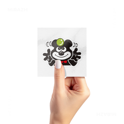 AdamsKhersiBlueberry Kiss Cut Sticker 02 White