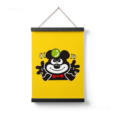 AdamsKhersiBlueberry Magnetic Hanger Poster 01 Black Wood