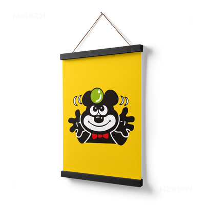 AdamsKhersiBlueberry Magnetic Hanger Poster 03 Black Wood