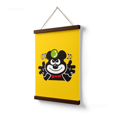 AdamsKhersiBlueberry Magnetic Hanger Poster 03 Dark Wood