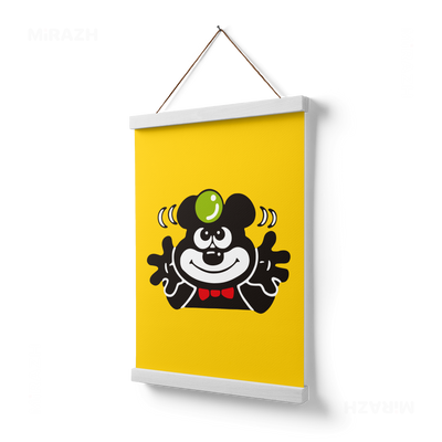 AdamsKhersiBlueberry Magnetic Hanger Poster 03 White Wood