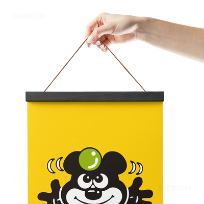 AdamsKhersiBlueberry Magnetic Hanger Poster 05 Black Wood