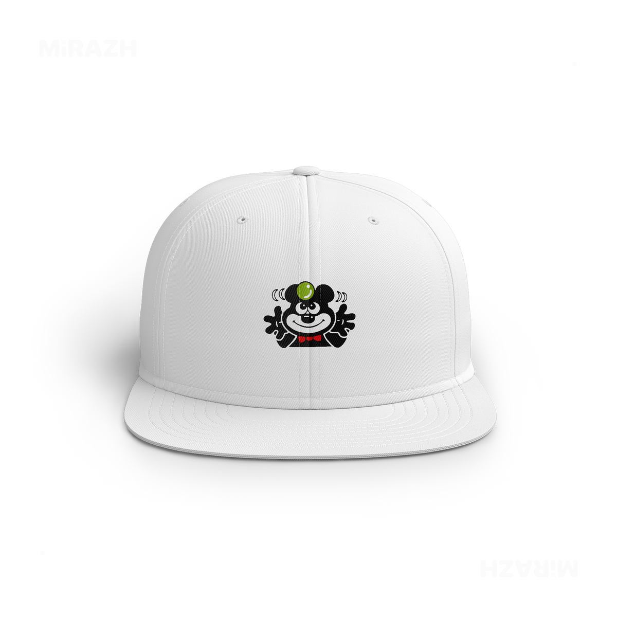 AdamsKhersiBlueberry Snapback Caps 01 White DTF