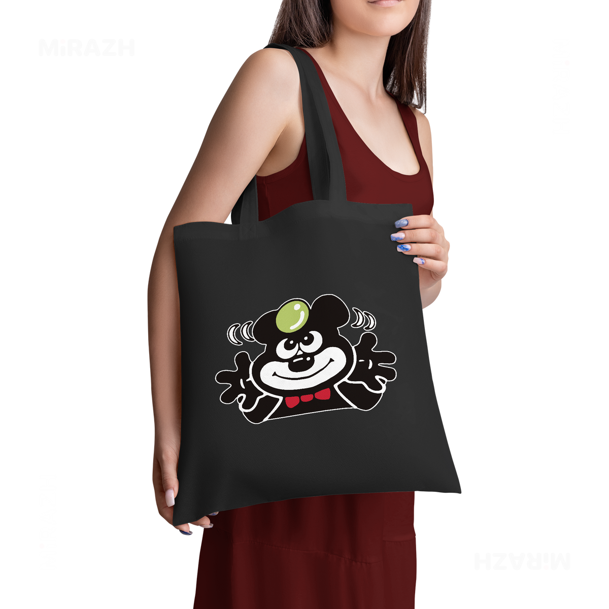 AdamsKhersiBlueberry Tote Bags 02 Black