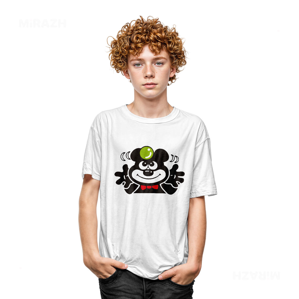 AdamsKhersiBlueberry Youth T Shirt 05 White