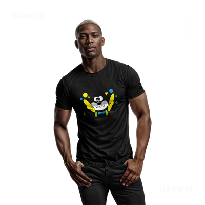 AdamsKhersiStrawberry Adult T Shirt 02 Black