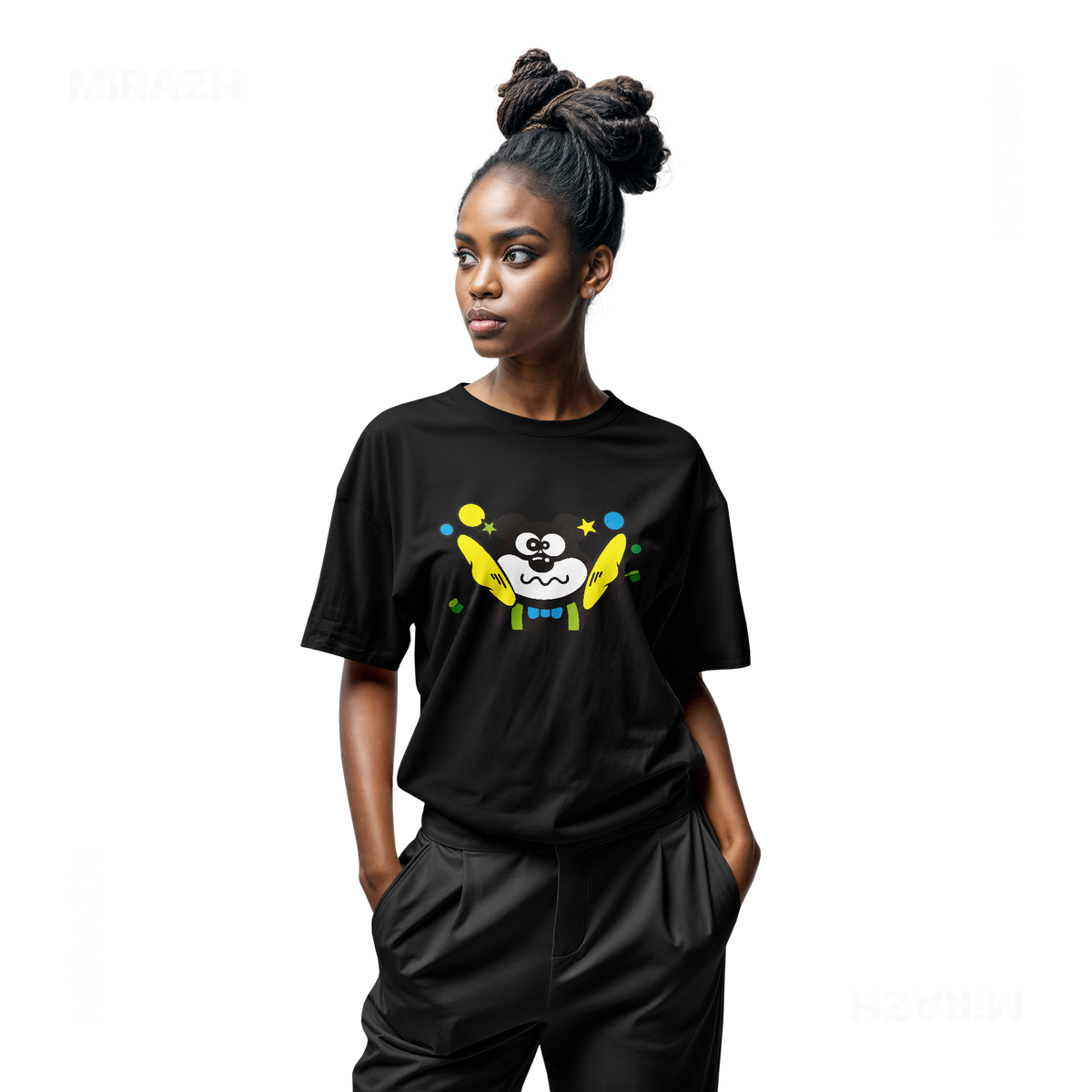 AdamsKhersiStrawberry Adult T Shirt 04 Black